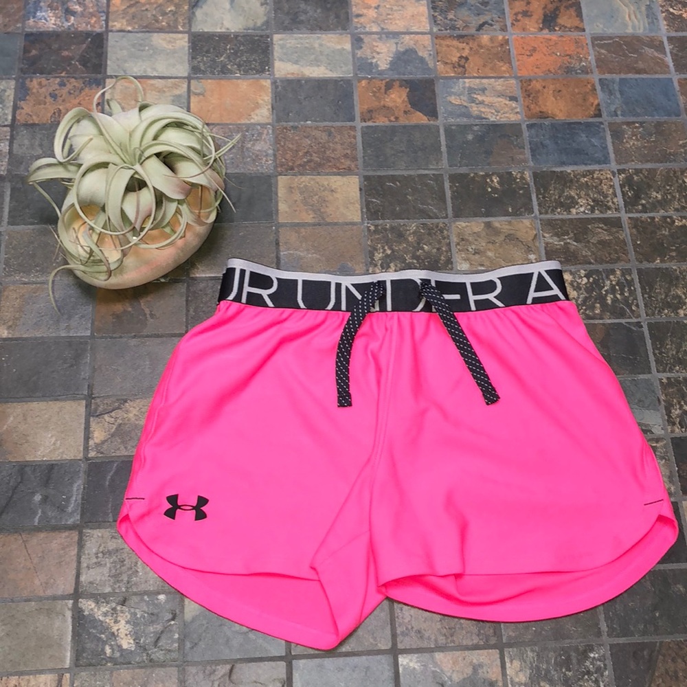 Pink Under Armor Girls shorts